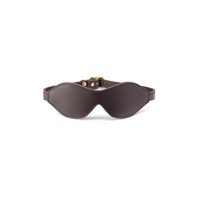 Coco de Mer Leather Blindfold Brown
