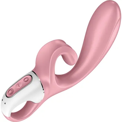 Satisfyer Hug Me Silicone Rechargeable Flexible App Enabled Dual Stimulation Vibrator Pink