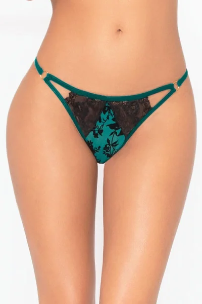 Ivy Indulgence Mesh & Lace Crotchless Panty By Seven Til Midnight