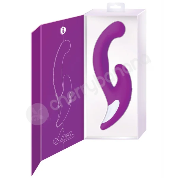 Linea Duo Purple Rechargeable Vibrator