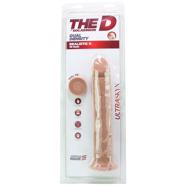 The Realistic D 10 Inch ULTRASKYN Dildo