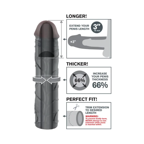 Mega 3 inches Penis Extension