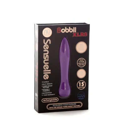 Sensuelle Bobbii Xlr8 15 Function Turbo Flexi Vibe Ultra Violet
