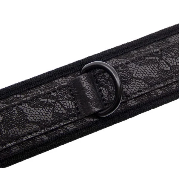 Love In Leather Neoprene Lace Collar and Lead Set