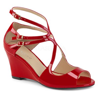 3 inches Strappy Wedge Sandal W Cutout Detail