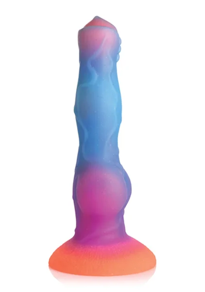 Space Cock Glow-in-The-Dark Alien 8.5" Silicone Suction Cup Dildo By Creature Cocks