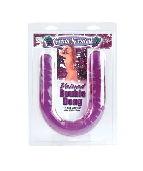 Veined Double Dong - Grape