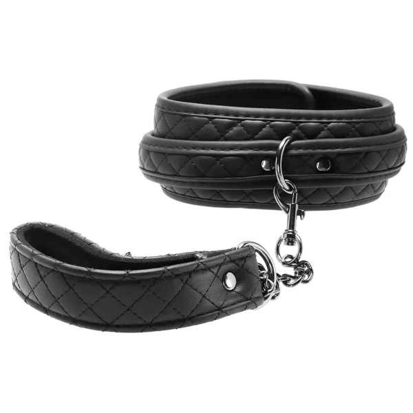 Adam & Eve's Fetish Dreams Collar & Leash - Black