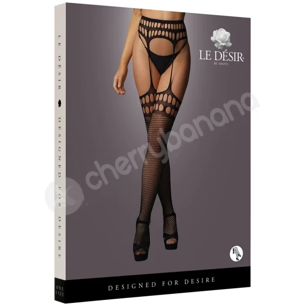 Le Desir Stockings With Open Design