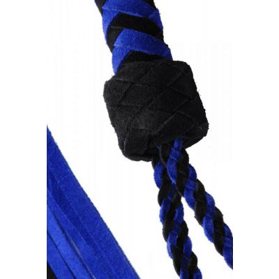 Strict Black Blue Suede Flogger