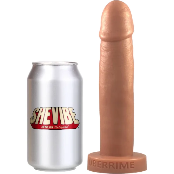 The Teres Dual-Density Realistic 7.5" Silicone Dildo By Uberrime - Caramel