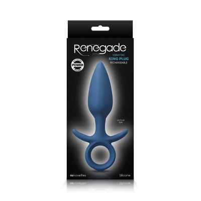 King Blue Medium Butt Plug Ring