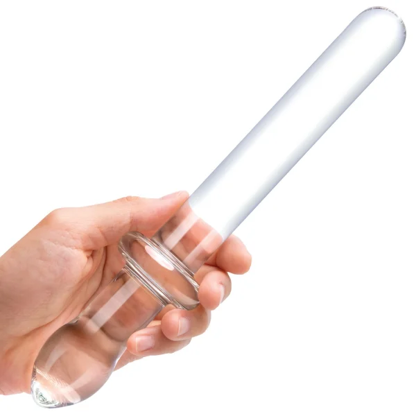 Gläs 9.25" Classic Smooth Dual-Ended Glass Dildo  - Clear