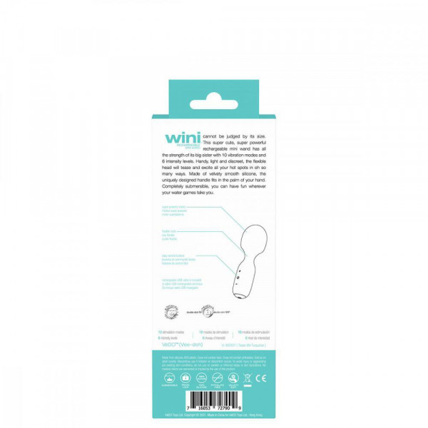VeDO WINI Mini Vibrator Wand - Turquoise