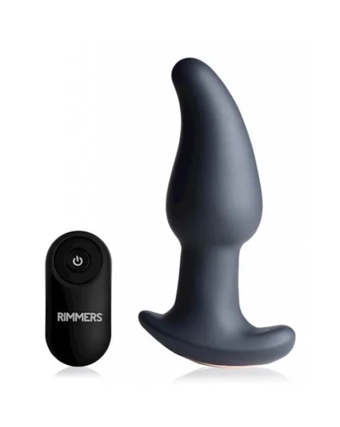 Rimmers Gyro-m 10x Curved Rimming Plug With Remote Control - 5.4 Inch