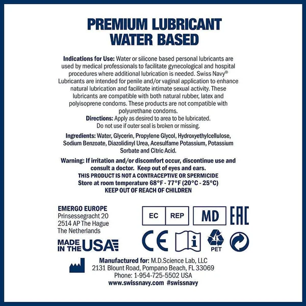 Swiss Navy Water - Water-Based Lube | 4oz — image 15 of 15