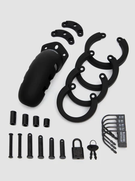 Man Cage Medium Silicone Chastity Cage 4.5 Inch