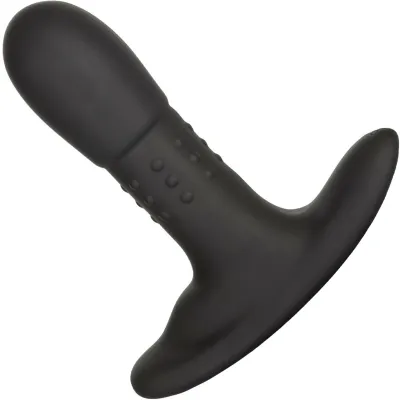 Eclipse Beaded Probe Silicone Vibrating Anal Probe by CalExotics Black