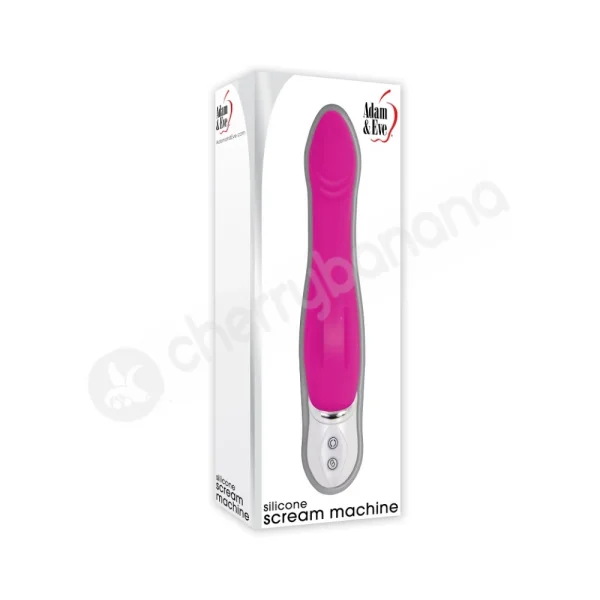 Adam & Eve Pink Silicone Scream Machine Vibrator