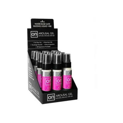 On For Her Arousal Gel Ice 12 Count 1oz Bottle Display