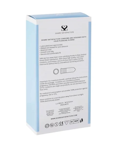 Share Satisfaction Textured Condoms - 12 Pack