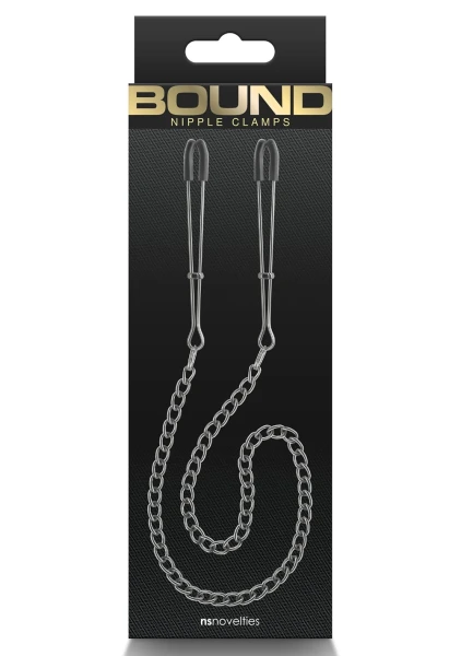 Bound Adjustable DC3 Tweezer Nipple Clamps by NS Novelties - Rose Gold