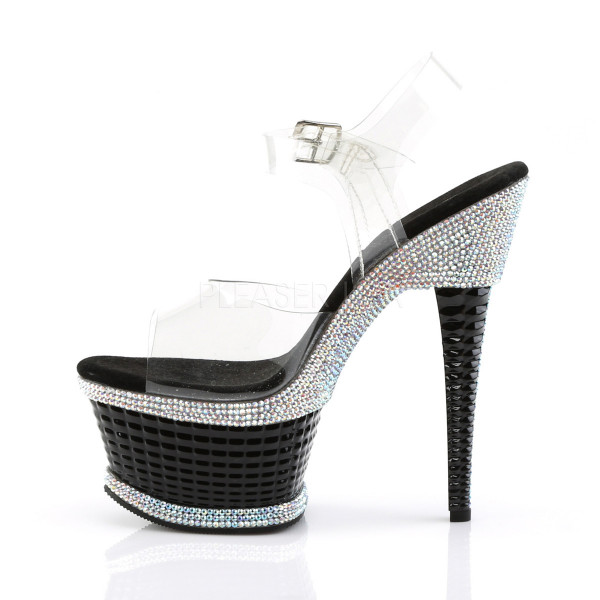 6 1/2 inches Heel, 2 1/2 inches PF Ankle Strap Sandal w/RS Detail — image 7 of 8