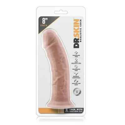 Blush Dr Skin Vanilla 8 Inch Cock With Suction Cup