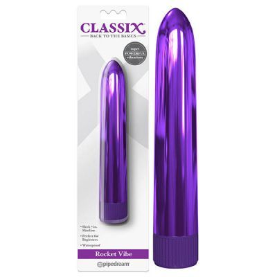 Rocket 7 Metallic Vibrator Purple