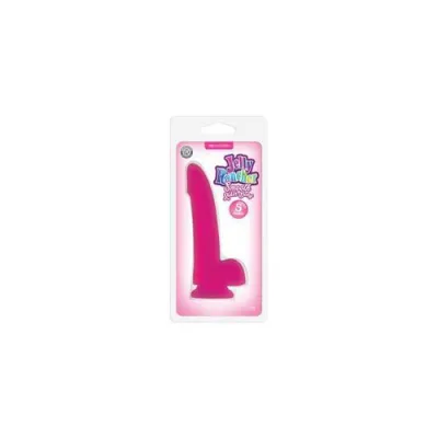 Jelly Rancher Smooth Rider Dong 5 Inches Pink