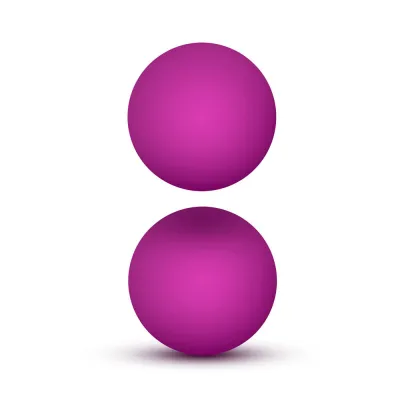 Luxe Pink Double O Kegel Balls Weighted 1 3 Ounce