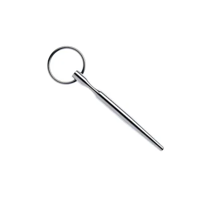 Kink Range Steel Tapered Penis Plug 4 7 Inch Silver