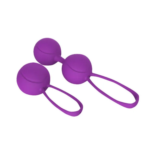 Shibari Pleasure Balls Set Of Two 1 Double Ball 1 Single Ball Purple — image 11 of 19