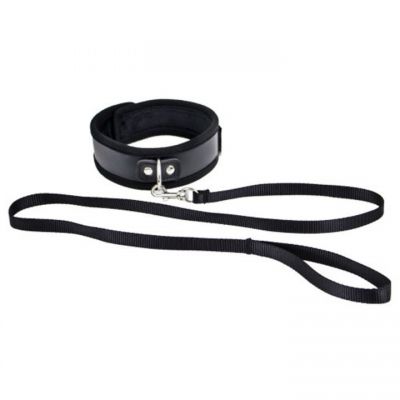 Bondara Black Collar and Leash