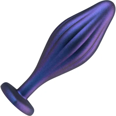 Anal Adventures Matrix Wavy Bling Silicone Butt Plug By Blush Sapphire