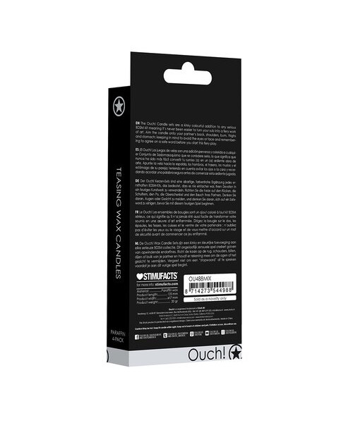 Ouch! Teasing Mixed 4 Pack Bondage Candles - Medium or Large — image 6 of 6