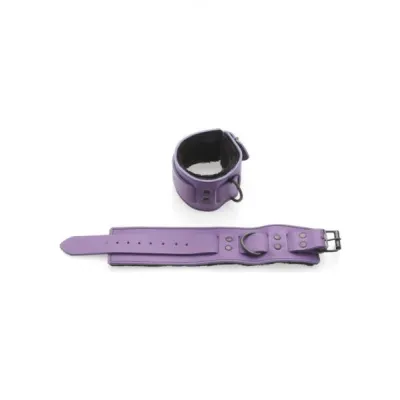 Cave Wrist Restraints Leather Purple