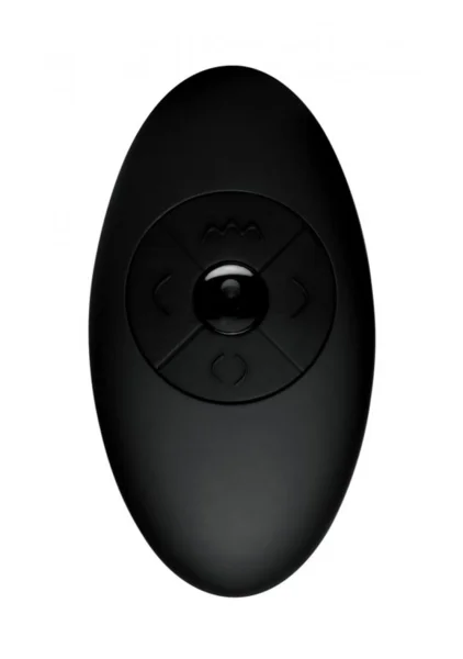 Rippled Swirling Anal Plug With Wireless Remote