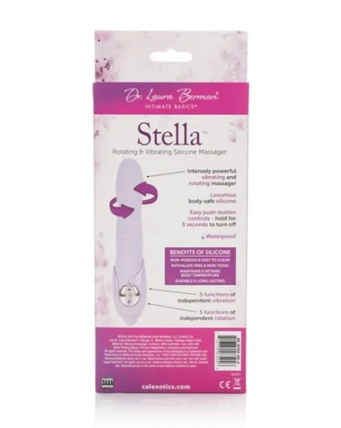 Dr Laura Berman Stella Rotating Silicone Massager - Pink