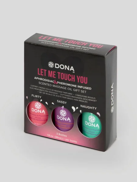 DONA Pheromone-Infused Flavoured Massage Oil Gift Set (3 x 30ml)