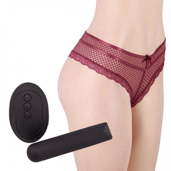 Bondara Flirt Ruby Cut-Out 10 Function Vibrating Brazilian Brief
