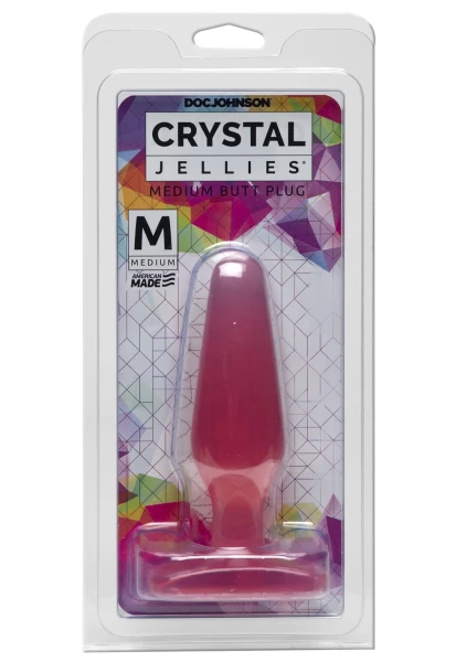 Crystal Jellies Medium Butt Plug Pink — image 8 of 11