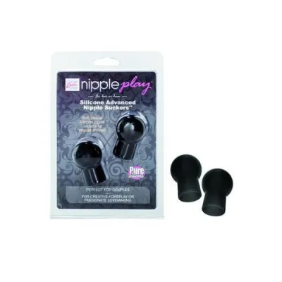 Nipple Play Silicone Advanced Nipple Suckers Black