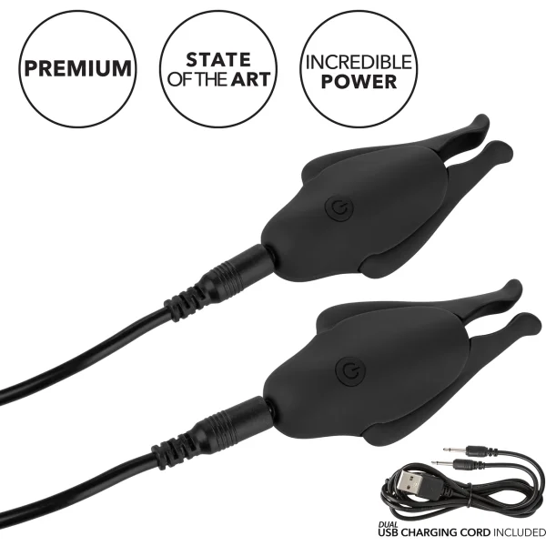 Rechargeable Nipplettes Vibrating Nipple Clamps