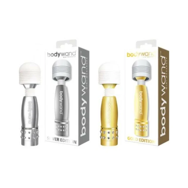 Bodywand Mini Massager Silver Gold 12 Count Display