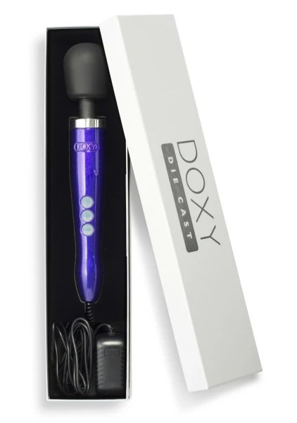 Doxy Die Cast Extra Powerful Massage Wand Vibrator - Purple