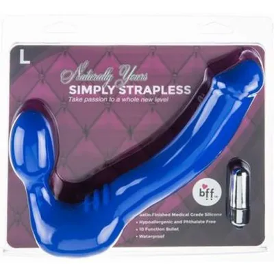 Large Vibrating Strapless Strap On
