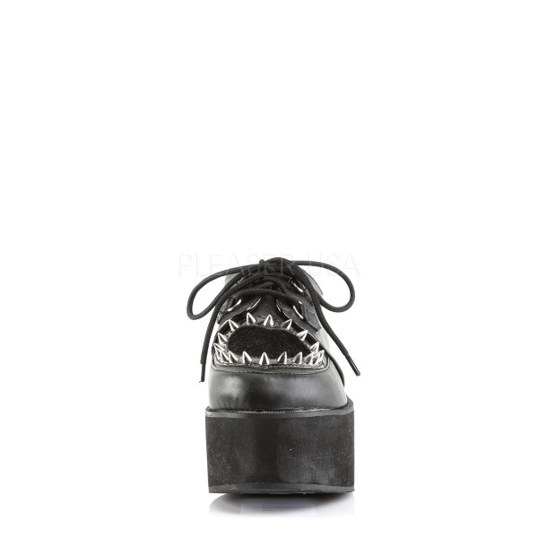 2 3/4 inches PF w/Heart Cutout, D-Ring Lace & Spikes Detail — image 2 of 4