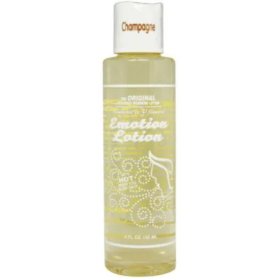 Emotion Lotion Flavored Water Based Warming Lotion Champagne