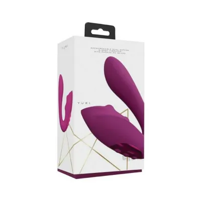 G Spot Vibrators Vive Yuki Rechargeable Dual Motor G spot Vibrator With Massaging Beads Pink